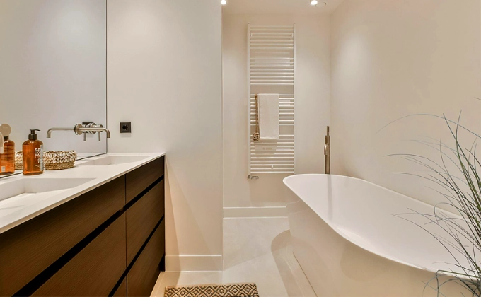 Badkamer stucen