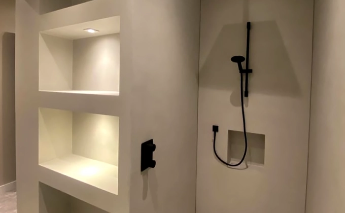 Badkamer stucen